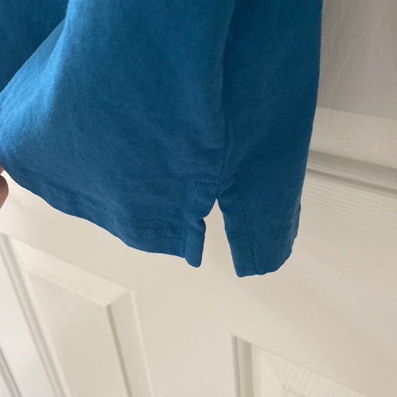 Ivory Ella Teal Green Long Sleeve T-Shirt With Elephant Logos Size Medium - Picture 8 of 10